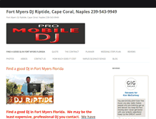 Tablet Screenshot of djriptide.com